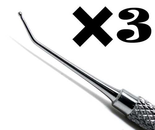 3 Pcs Ball Burnisher Dental Applicator 0.9mm Length 11cm PREMIUM INSTRUMETS - Picture 1 of 4