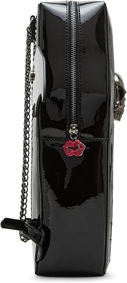 Betsey Johnson Kitsch Bat To The Bone Black Coffin Backpack Halloween Spooky Betsey Johnson Kitsch Bat To The Bone Black Backpack New  main image 2