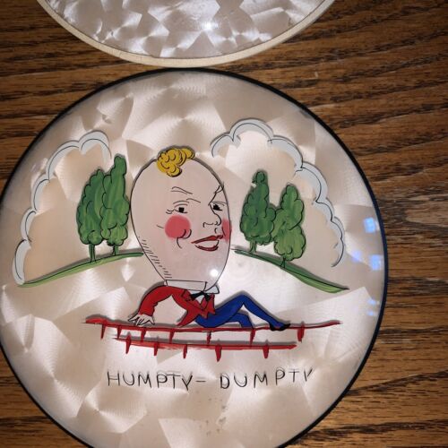 Vintage Peter Watson's Studio Reversed Hand Painted Set Of 3 Nursery Rhythm-5” - Picture 7 of 9