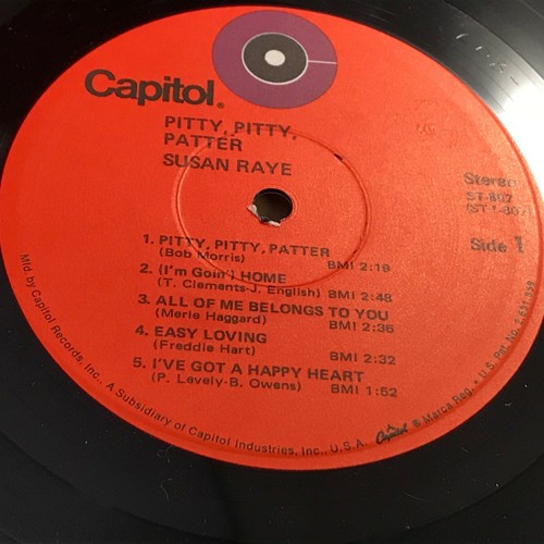 SUSAN RAYE Pitty, Pitty, Patter 1971 USA Vinyl LP Easy Loving original - Picture 3 of 3