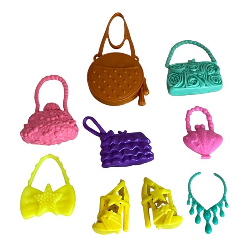 Barbie Fashionistas Konvolut 6 Geldbörsen Schuhe Halskette - Bild 2 von 10