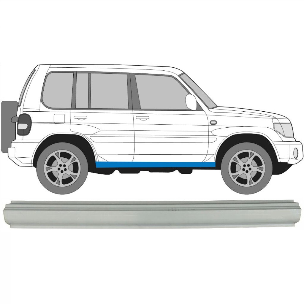 MITSUBISHI PAJERO PININ 1998-2007 SILL REPAIR PANEL ROCKER PANEL / RIGHT = LEFT