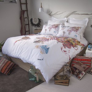 retro home world map australia quilt doona cover set single double world map sheet set