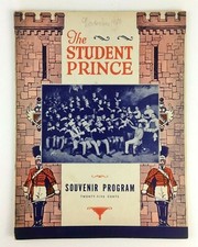 1942 Student Prince Souvenir Program Booklet Operetta Broadway New York Vtg