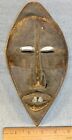Vintage Dan Deangle African Mask carved wood & forged aluminum