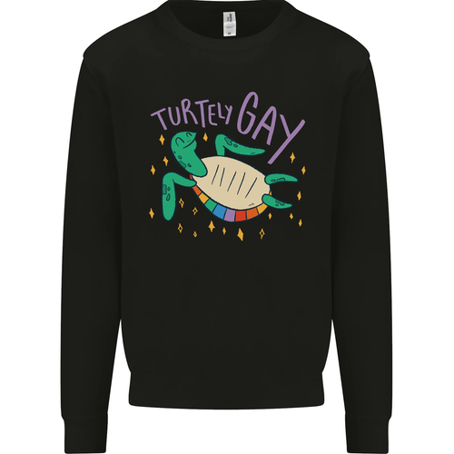 LGBT Turtle Gay Pride Day Awareness Kids Sweatshirt Jumper - Picture 13 of 97