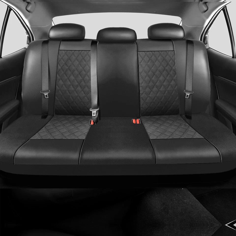 For 94~24 Mercedes-Benz Full Set PU Leather Car Seat Covers Front Rear Protector Foto 4 de 4