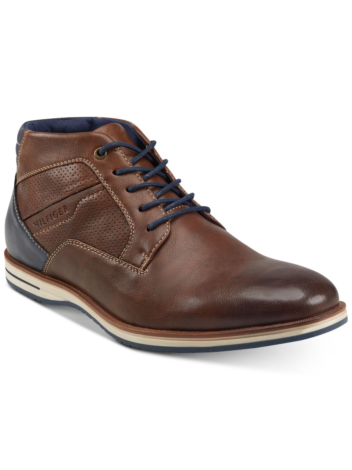 Мужские коричневые удобные ботинки TOMMY HILFIGER Ulan на платформе с круглым носком Chukka 13