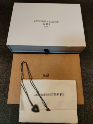BTS SUGA GUITAR PICK NECKLACE ブラック 正規品 Buy Suga Black Note & Guitar Pick Necklace [BTS Artist-Made