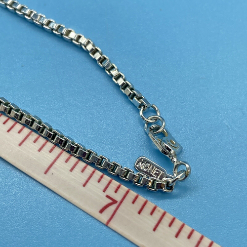Monet Chain Signed Pendant has Flowers Leaves Botanical Silver-Tone Pearl VTG - Picture 4 of 11