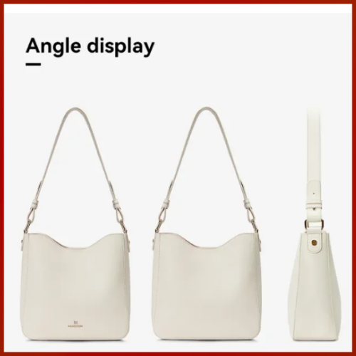 Women's Crossbody Bucket Bag Faux Leather Handbag  Zip Wallet Card Holder Set - Bild 37 von 71