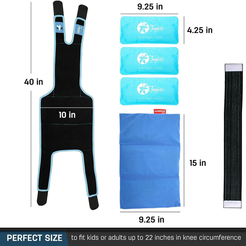 TOUGHITO Knee Ice Pack Wrap - 4 in 1 Knee Pain Relief Brace for Joint Pain, B... - Picture 6 of 12