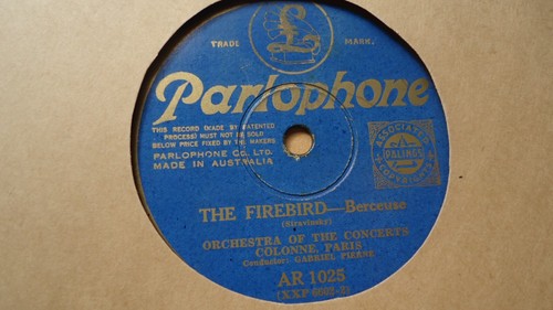 Gabriel Pierne 78 Record ( 2 ) Grade E "Mother Goose Suite 1-3 & The Firebird" - Picture 2 of 3