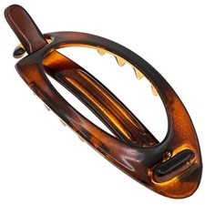 Paris CP2316 French Hair Barrette Clip, Flexible Ponytail Tortoise Shell 3.5"