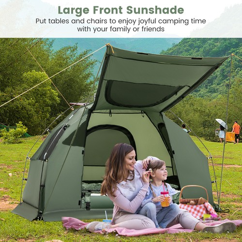 Faltbares Campingzelt Kinderbetten für 1 Personen mit Sonnenschutz, Luftmatratze, Luftkissen - Bild 4 von 10
