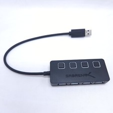 Sabrent HB-UM43 4 Port USB 3.0 Hub with Power Switches - Black