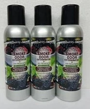 Smoke Odor Exterminator Mulberry & Spice 7 oz Large Spray Set of Three Cans