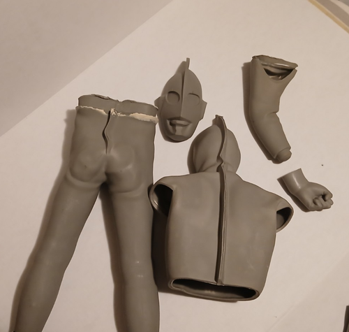 RARE Huge ULTRAMAN Vinyl Figure Model Garage Kit 31" 77cm Look!! - 第 7/9 張圖片