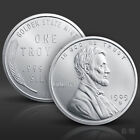 1 oz Lincoln Wheat Cent Silver Round .999 fine Silver Bullion 1 Troy Ounce