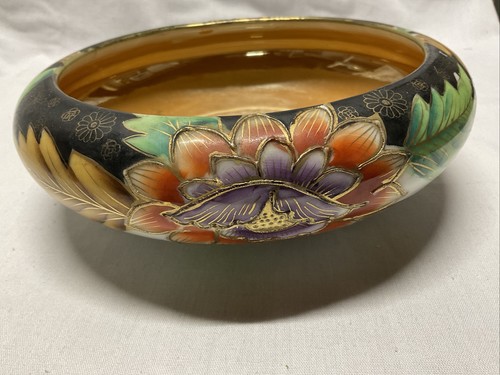 Vtg Japanese Flowered Bowl Candy Dish Tashiro Sholten Ltd Nagaya