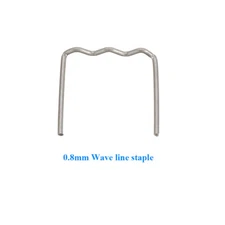 100Pcs 0.8mm Wave Line Staples Fits Car Bumper Fender Welding Gun Plastic Repair