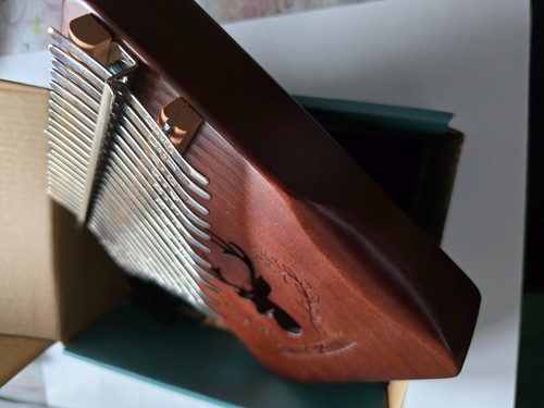21 Tasten Reindeer Kalimba Daumenklavier- Mahagoni Fingerklavier. - Bild 2 von 8