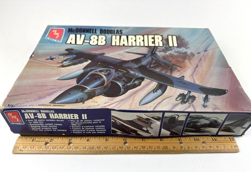 Vntg 1989 Ertl McDonnell Douglas AV-8B Harrier II Model 8807 1:72 NEW Open Box - Picture 15 of 16
