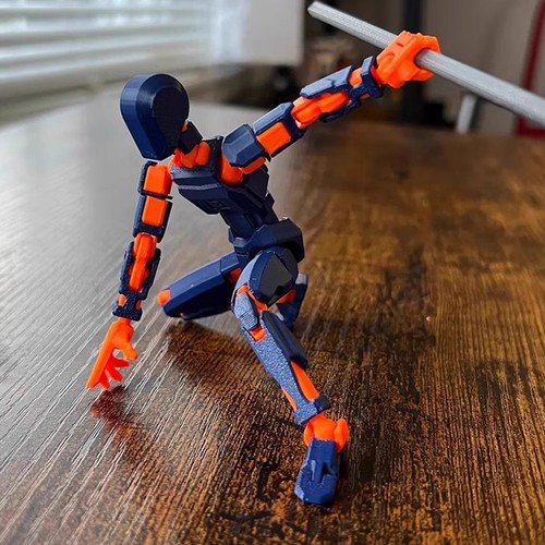 Titan 13 Action Figure 3D Printed Multi-Jointed Movable Lucky 13 Robot Toy Dummy - Picture 7 of 26
