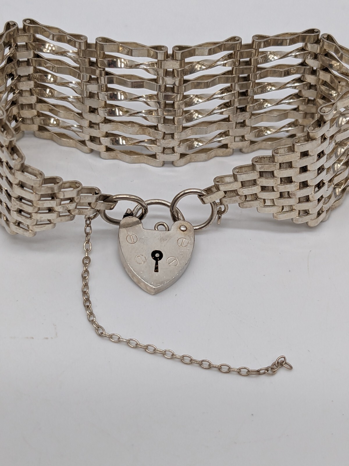 Silver 8 Bar Gate Bracelets eBay