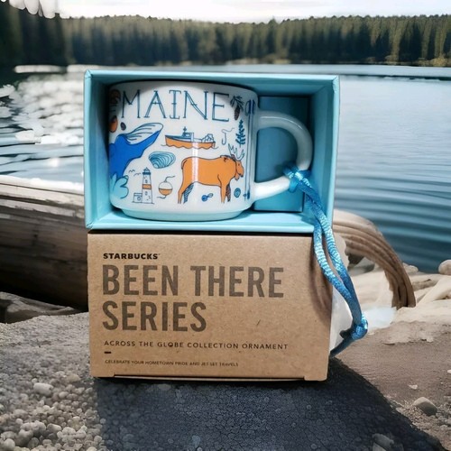 Starbucks Maine Been There Series Collector Ornament Mini Mug 2 oz. New In Box - Picture 2 of 7