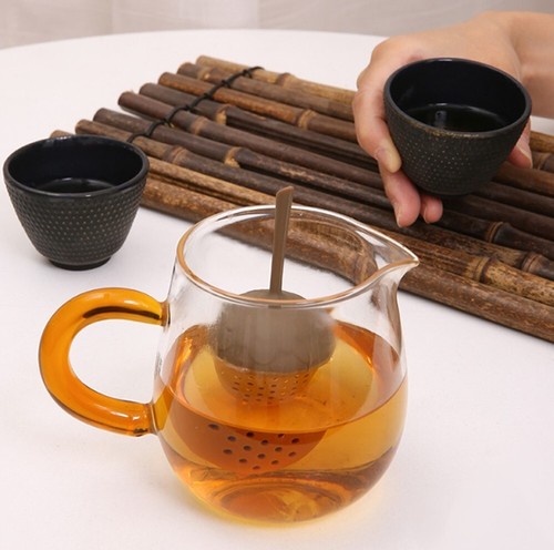 Pine Cone Tea Infuser – Silicone Loose Leaf Strainer with Long Handle for Cup - Picture 2 of 8