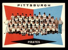 1960 Topps Baseball #484 Pittsburgh Pirates Team EX *f1