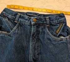 Rocky Mountain Jeans Women  s 7/8 Bareback High Rise Western Cowgirl Vtg Dark   