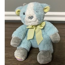 Animal Adventure Blue Goat with Yellow Bow Plush