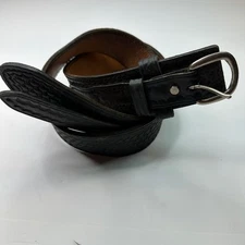 Dutyman Full Grain Leather Western Belt Black Size 40 Adjustable Buckle