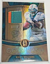 2020 Gold Standard Gold Rush #GR22 Ricky Williams Game Worn Patch /49 Dolphins