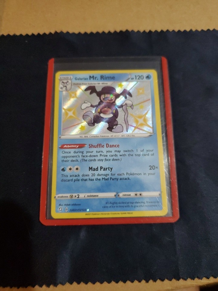 Galarian Mr. Rime - SV021/SV122 - Shiny Holo Rare Pokemon Shining Fates NM