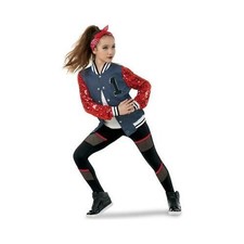 Dance Pre-Owned Costume Jacket Weissman 10551 Medium Adult Red Jacket Hip Hop