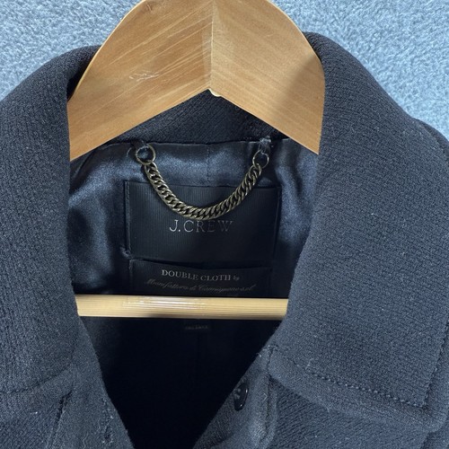 J.Crew Double Cloth Lady Day Coat Women's 4 Black Wool Thinsulate Long Sleeve - Picture 5 of 11