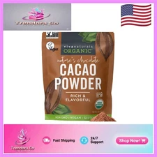 Rich Dark Chocolate Flavor Organic Cacao Powder, 1 lb -  & Gluten-Free