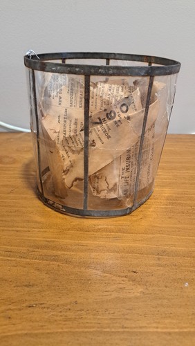 Coleman Glimmer Globus kommt mit Papier, das zum Schutz von 1917 verwendet wurde, ohne Tür - Bild 2 von 15