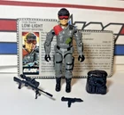 GI Joe Low Light 1986 v1 *100% COMPLETE w/bipod & File Card, Near Mint!* Vintage