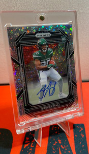 2022 Panini Prizm - Breece Hall #317 No Huddle Prizm Autographs (AU, RC)