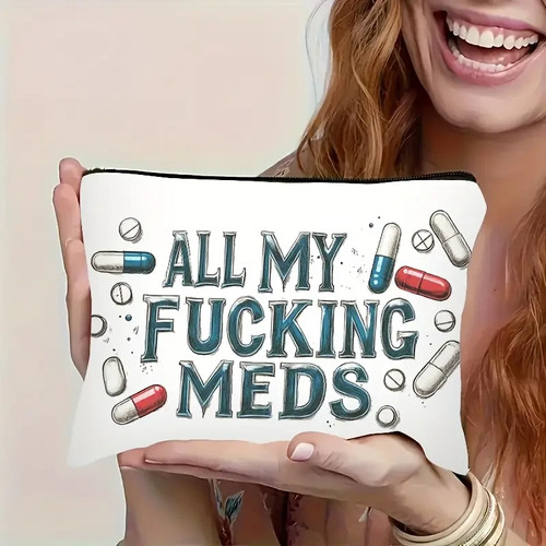 Medicine Meds Medical Storage Organiser Bag Case Colour Zip Fastening Travel UK - Picture 16 of 18