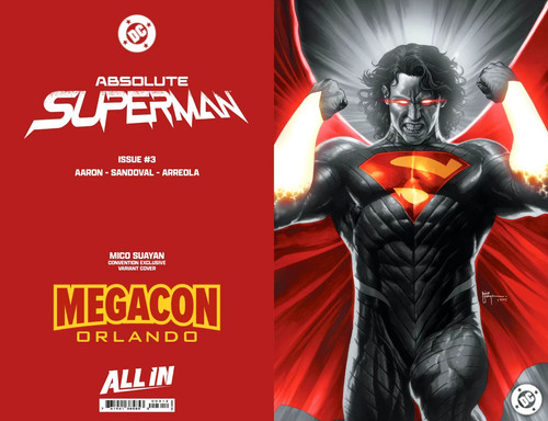 ABSOLUTE SUPERMAN #3 MICO SUAYAN MEGACON TD & COLOR SPLASH VIRGIN SIGNED SET - Picture 11 of 11