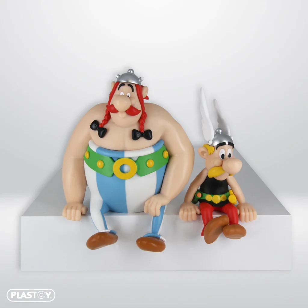 Figurine Astérix Plastoy - Astérix & Obélix assis