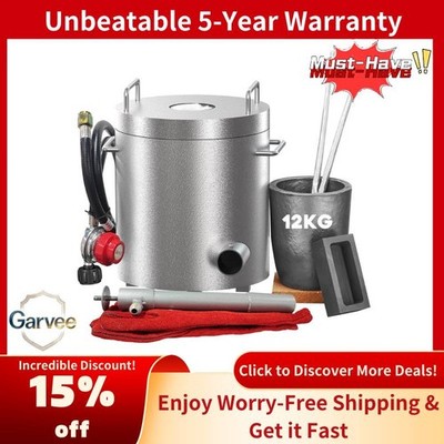 1300°C Propane Melting Furnace | 12KG Capacity, Includes Tools & Crucible