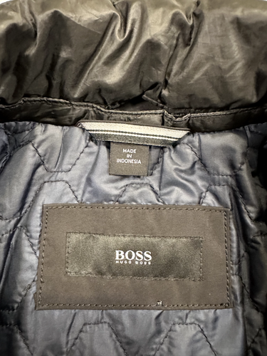 Hugo Boss Mens Sz 40R Casual Jacket Removable Gilet Quilted Lining Black - Picture 7 of 22