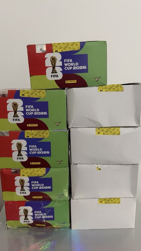 Panini Sticker Packet Panini World Cup 2026 Stickers Full Box | 100 Sealed Packs | 700 ...