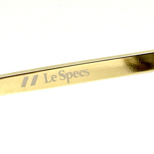 Le Specs Bandore Designer Sunglasses Alt Fit Clear Gray & Gold Frame 53-19-145 - Picture 6 of 10